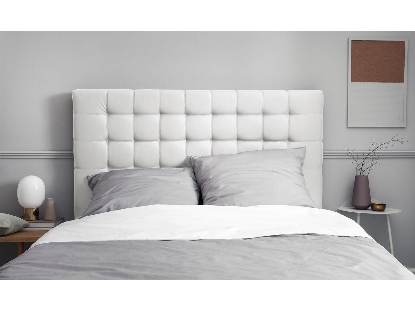 Windsor and Co Deimos -sängynpääty, 200 cm, valkoinen hinta ja tiedot | Sängyt | hobbyhall.fi