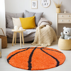 Lastenhuoneen matto Shaggy Fun Orange, 120x120 cm hinta ja tiedot | Isot matot | hobbyhall.fi