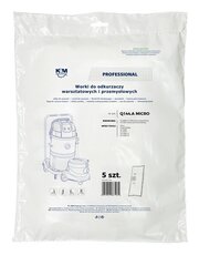 K&M KM-Q144.A VC 0065-17/VC 1250 Bags for vacuum cleaner 5 pcs. hinta ja tiedot | Pölynimureiden lisätarvikkeet | hobbyhall.fi