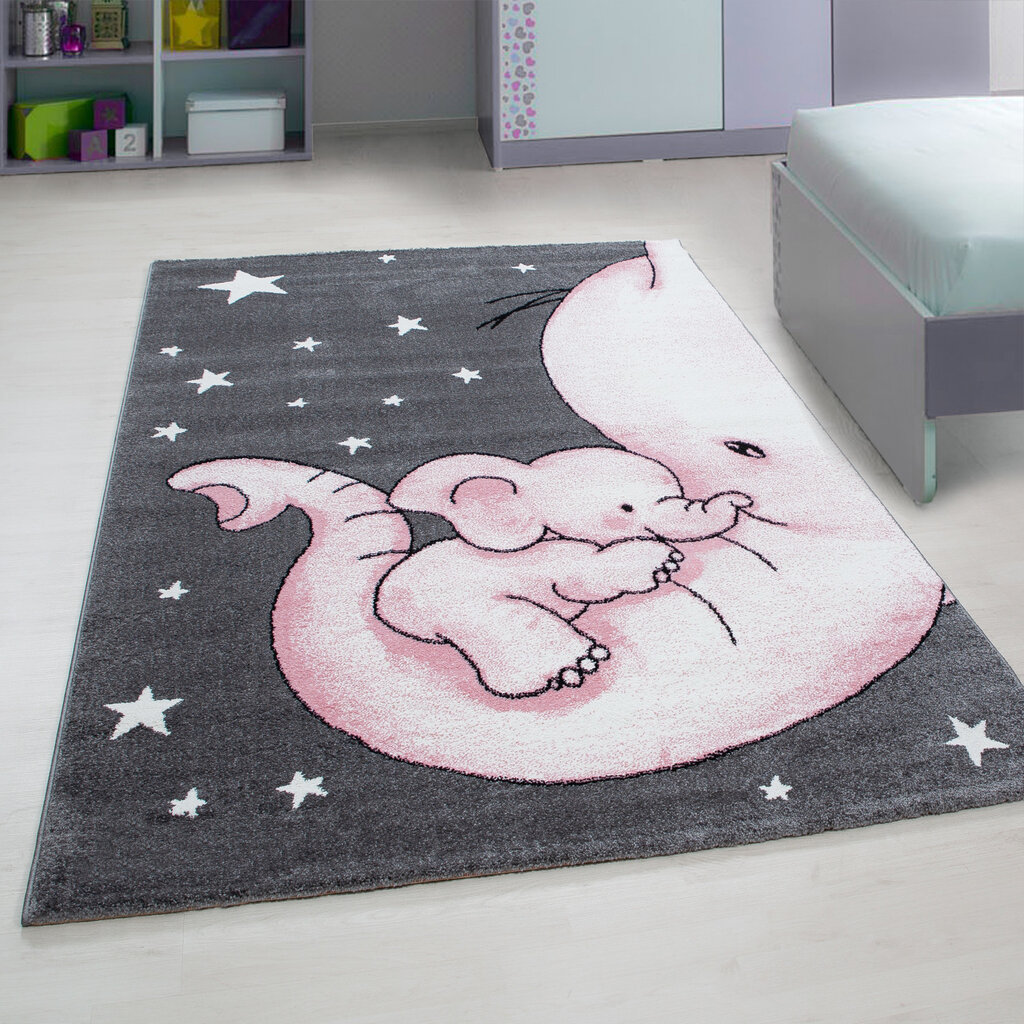 Kids lastenhuoneen matto, Pink 0560, 160x230 cm hinta ja tiedot | Isot matot | hobbyhall.fi