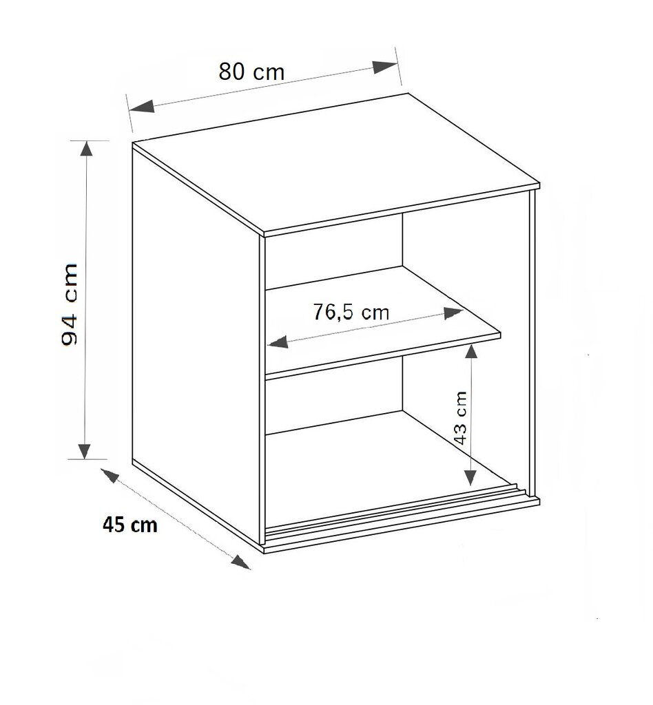 Lipasto ADRK Furniture Saturn, ruskea hinta ja tiedot | Lipastot | hobbyhall.fi