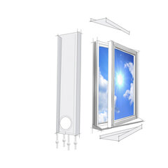 Universaali Lifetime Air -ikkunatiiviste liikkuville ilmastointilaitteille hinta ja tiedot | Lifetime Air Kodin remontointi | hobbyhall.fi
