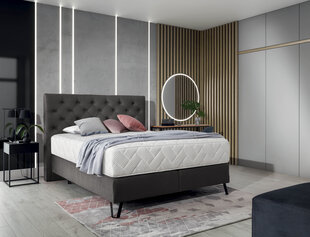 Sänky NORE Cortina, 160 x 200 cm, tummanharmaa hinta ja tiedot | Sängyt | hobbyhall.fi