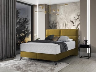 Sänky NORE Safiro, 140 x 200 cm, keltainen hinta ja tiedot | Sängyt | hobbyhall.fi