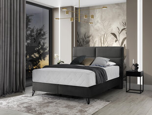 Sänky NORE Safiro, 140 x 200 cm, tummanharmaa hinta ja tiedot | Sängyt | hobbyhall.fi