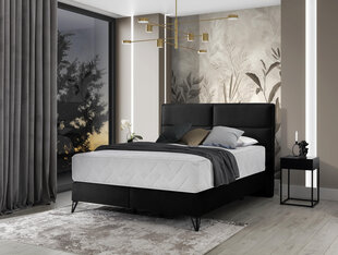 Sänky NORE Safiro, 140 x 200 cm, musta hinta ja tiedot | Sängyt | hobbyhall.fi