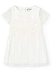 BOBOLI Embroidered Flowers Off White 520237375 -mekko hinta ja tiedot | Boboli Muoti | hobbyhall.fi