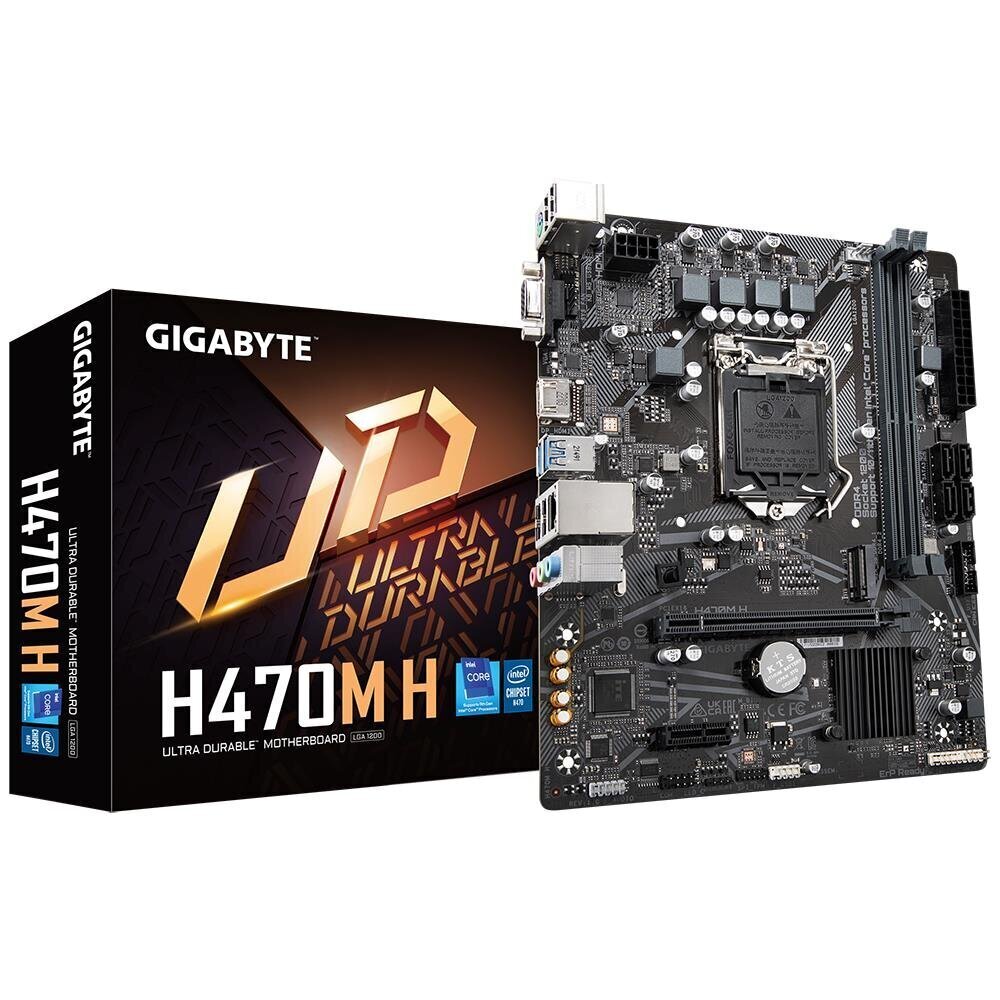 Gigabyte H470M H hinta ja tiedot | Emolevyt | hobbyhall.fi