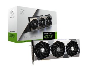 MSI GeForce RTX 4070 Ti SUPRIM X 12G (RTX4070TISUPRIMX12G) hinta ja tiedot | Näytönohjaimet | hobbyhall.fi
