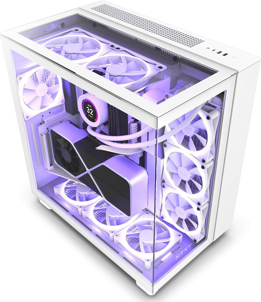 NZXT H9 Elite Premium Dual-Chamber Mid-Tower Airflow hinta ja tiedot | Tietokonekotelot | hobbyhall.fi