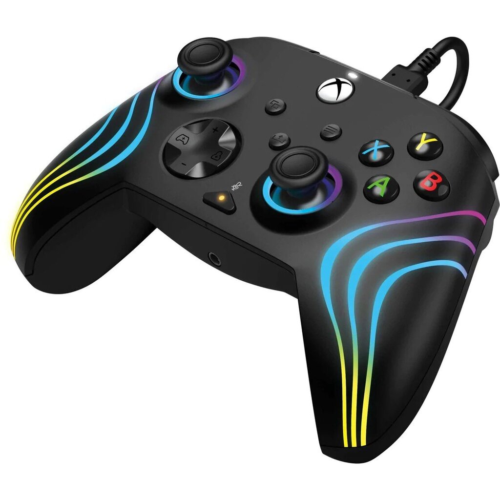 PDP, Xbox Series X|S & PC, Black Afterglow Wave Wired Controller - Gamepad hinta ja tiedot | Ohjaimet ja lisätarvikkeet | hobbyhall.fi