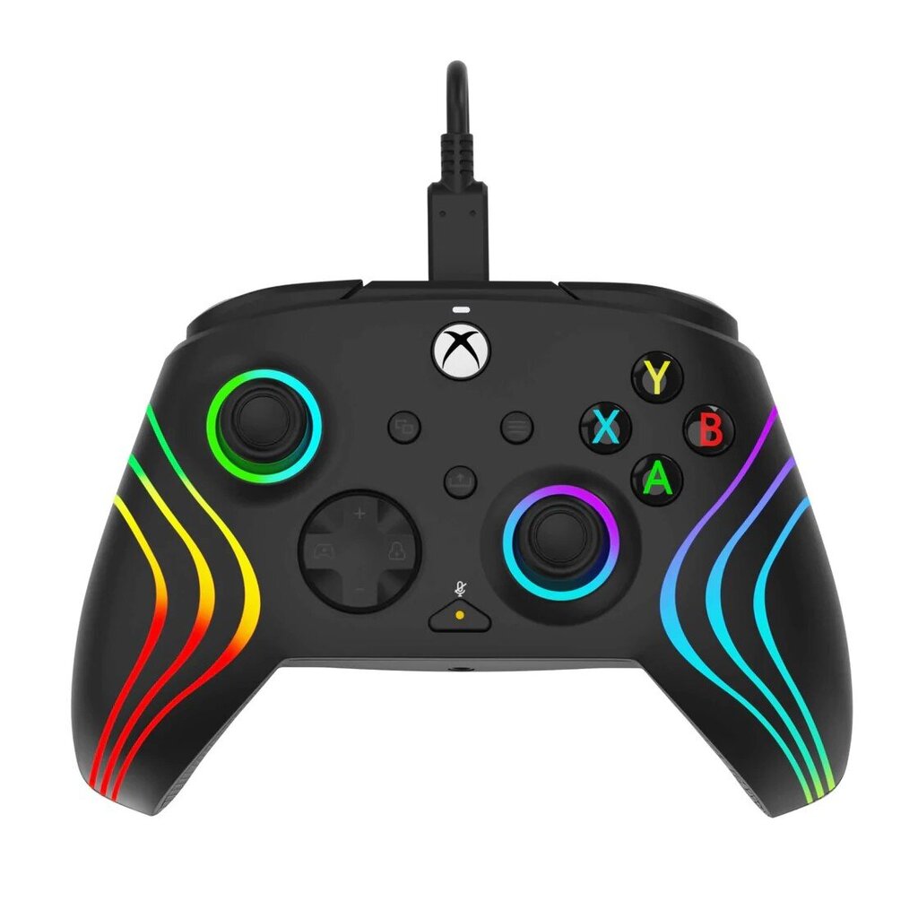 PDP, Xbox Series X|S & PC, Black Afterglow Wave Wired Controller - Gamepad hinta ja tiedot | Ohjaimet ja lisätarvikkeet | hobbyhall.fi