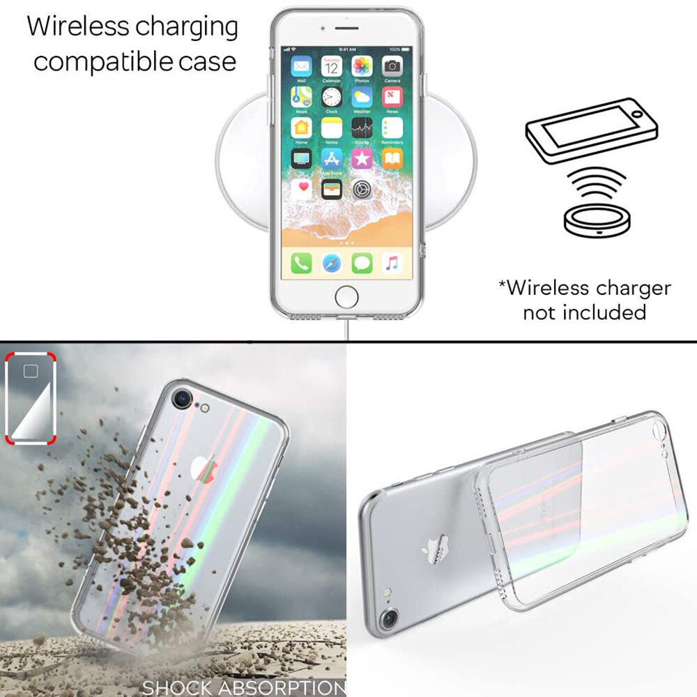 iPhone 7/8/SE 2020 (4,7″) Clear Case hinta ja tiedot | Puhelimen kuoret ja kotelot | hobbyhall.fi