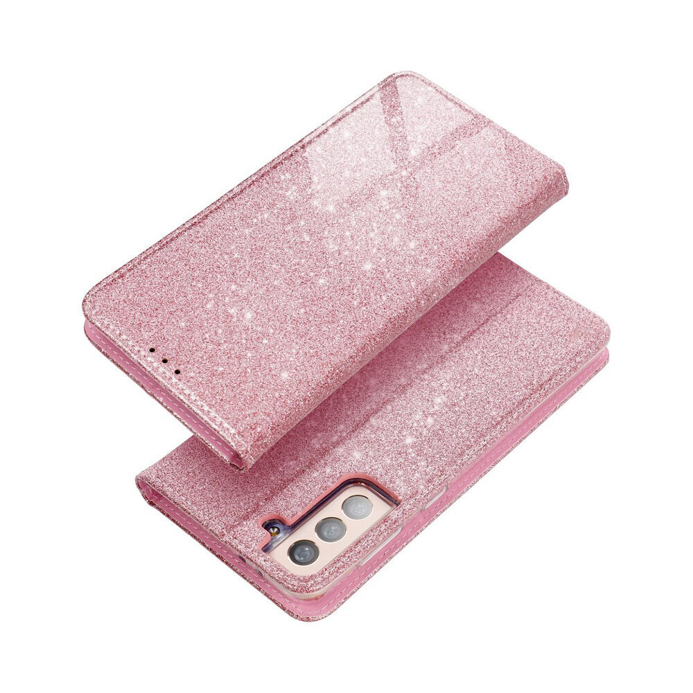 Samsung Galaxy S21+ (6,7″) SPARKLE lompakkokotelo – Pinkki hinta ja tiedot | Puhelimen kuoret ja kotelot | hobbyhall.fi