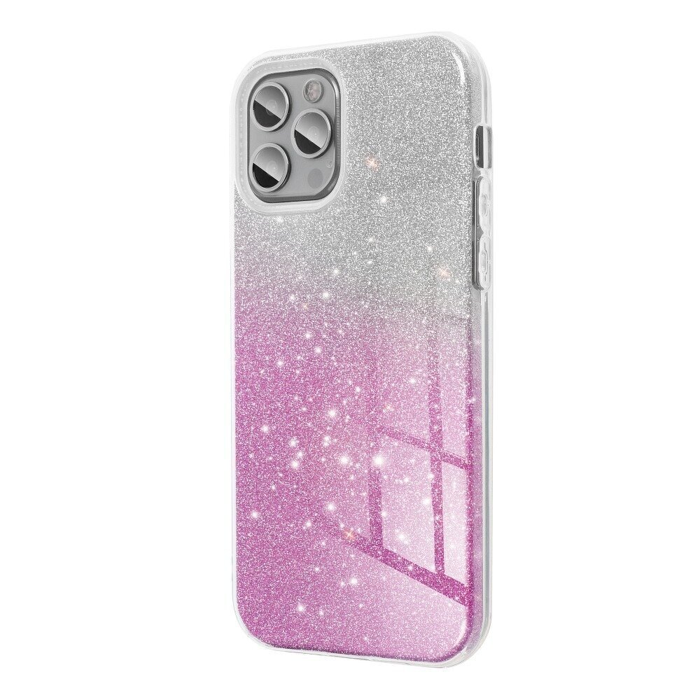 Samsung Galaxy S21+ (6,7″) SPARKLE Suojakuori – Läpinäkyvä / Vaaleanpunainen hinta ja tiedot | Puhelimen kuoret ja kotelot | hobbyhall.fi