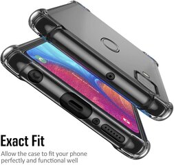 Samsung Galaxy A20E (5,8″) läpinäkyvä shockproof suojakuori hinta ja tiedot | Puhelimen kuoret ja kotelot | hobbyhall.fi