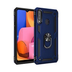 Samsung Galaxy A20e (5.8″) Extra Iskunkestävä Magneettikuori Rengaspidikkeellä – Sininen hinta ja tiedot | Puhelimen kuoret ja kotelot | hobbyhall.fi