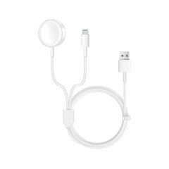 Apple Watch 2 in 1 magneettinen laturi USB kaapeli (1m) hinta ja tiedot | Älykellojen ja aktiivisuusrannekkeiden lisätarvikkeet | hobbyhall.fi