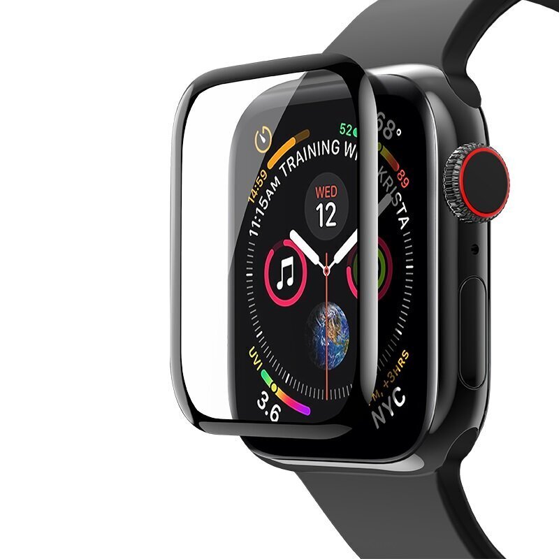 Curved Tempered 3D Glass Apple Watch suoja – 42mm hinta ja tiedot | Älykellojen ja aktiivisuusrannekkeiden lisätarvikkeet | hobbyhall.fi