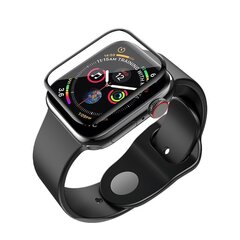 Curved Tempered 3D Glass Apple Watch suoja – 44mm hinta ja tiedot | Älykellojen ja aktiivisuusrannekkeiden lisätarvikkeet | hobbyhall.fi