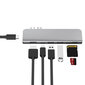 HUB Slim USB-C MultiPort hubi 7 in 1 (Hopea) hinta ja tiedot | Adapterit | hobbyhall.fi