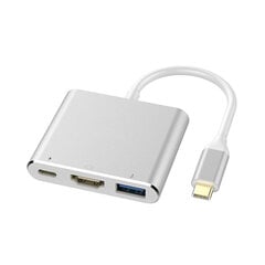 3in1 USB-C Digital AV Multiport adapteri – Hopea hinta ja tiedot | Beep Tietokoneiden lisävarusteet | hobbyhall.fi