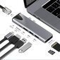 HUB Slim USB-C MultiPort RJ54 hubi 7 in 1 (tähtiharmaa) hinta ja tiedot | Adapterit | hobbyhall.fi