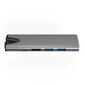 HUB Slim USB-C MultiPort RJ54 hubi 7 in 1 (tähtiharmaa) hinta ja tiedot | Adapterit | hobbyhall.fi