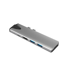 HUB Slim USB-C MultiPort RJ54 hubi 7 in 1 (tähtiharmaa) hinta ja tiedot | Adapterit | hobbyhall.fi