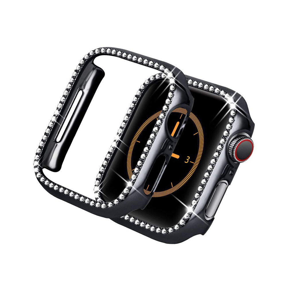 Diamond Apple Watch Suojakuori – Musta 40mm hinta ja tiedot | Älykellojen ja aktiivisuusrannekkeiden lisätarvikkeet | hobbyhall.fi