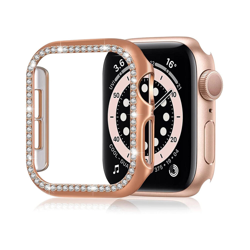 Diamond Apple Watch Suojakuori – Vaaleanpunainen kulta 42mm hinta ja tiedot | Älykellojen ja aktiivisuusrannekkeiden lisätarvikkeet | hobbyhall.fi