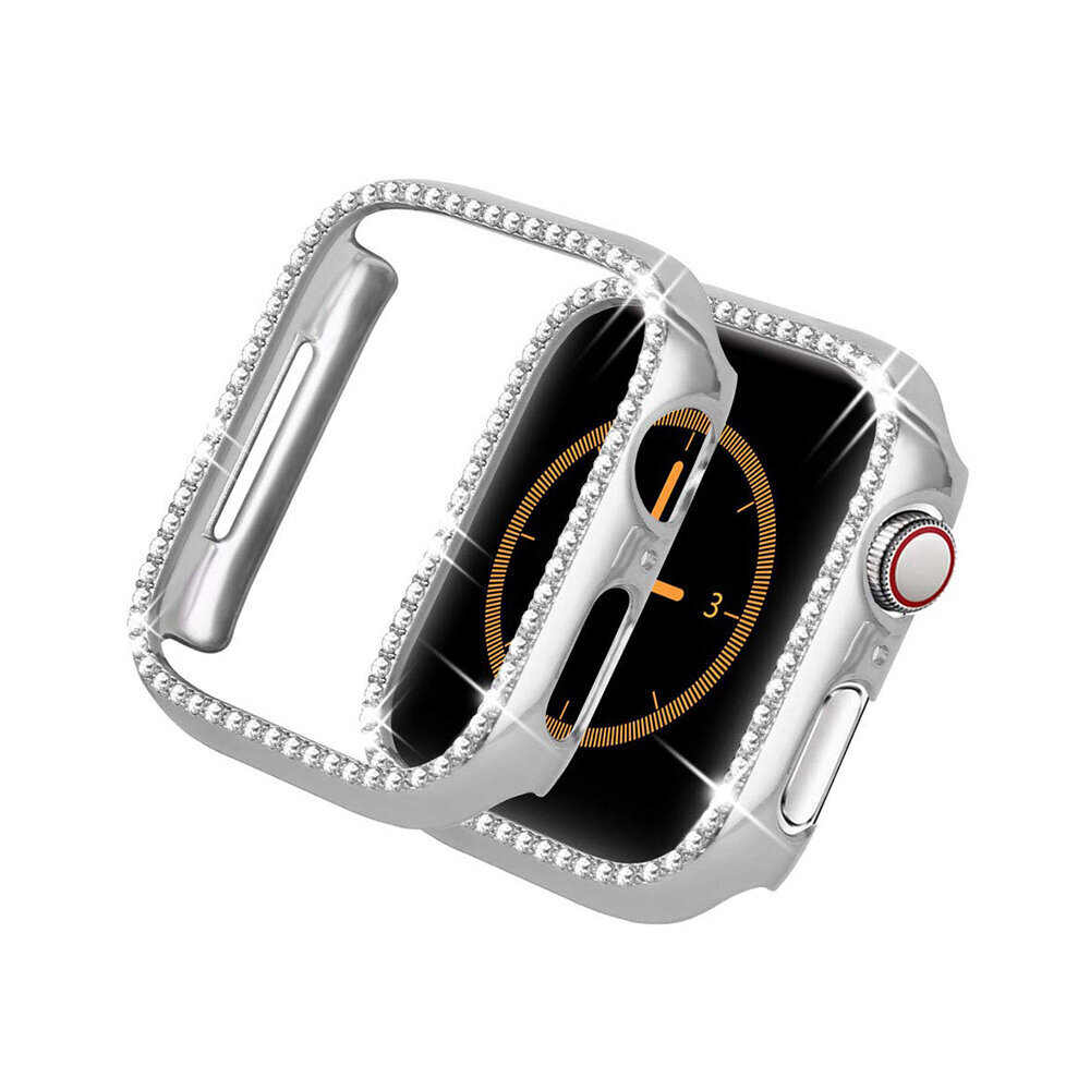 Diamond Apple Watch Suojakuori – Hopea 44mm hinta ja tiedot | Älykellojen ja aktiivisuusrannekkeiden lisätarvikkeet | hobbyhall.fi