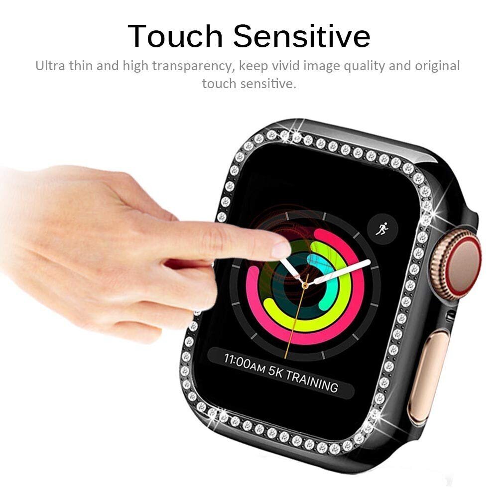 Crystal Apple Watch Suojakuori – Läpinäkyvä 44mm hinta ja tiedot | Älykellojen ja aktiivisuusrannekkeiden lisätarvikkeet | hobbyhall.fi