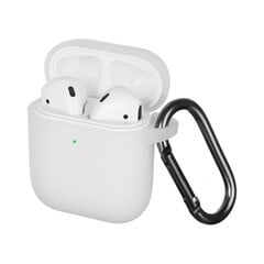 AirPods silikoninen kotelo koukulla – Valkoinen hinta ja tiedot | Kuulokkeet | hobbyhall.fi