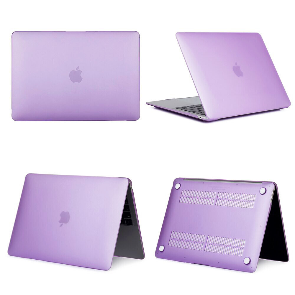 MacBook Air M1 13″ (2020) Suojakotelo – Läpinäkyvä Violetti hinta ja tiedot | Tietokonelaukut | hobbyhall.fi