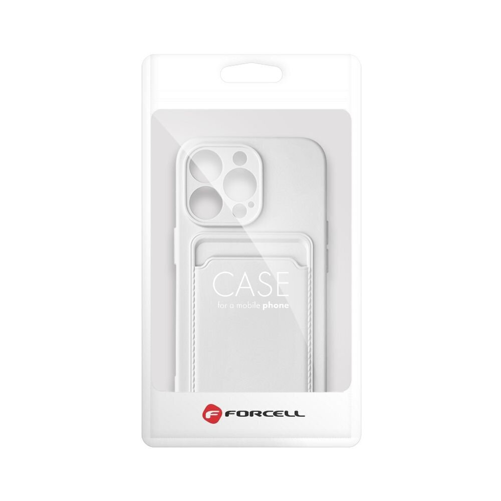 iPhone 13 Pro (6,1″) Forcell CARD suojakuori – Valkoinen hinta ja tiedot | Puhelimen kuoret ja kotelot | hobbyhall.fi