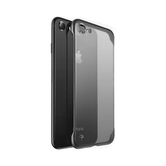 iPhone 7/8/SE 2020 (4,7″) kehyksetön läpinäkyvä kotelo – Musta hinta ja tiedot | Puhelimen kuoret ja kotelot | hobbyhall.fi