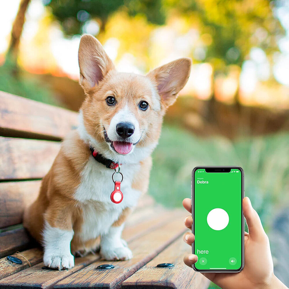 AirTag nahkainen avaimenperä – Punainen hinta ja tiedot | Puhelimen lisätarvikkeet | hobbyhall.fi