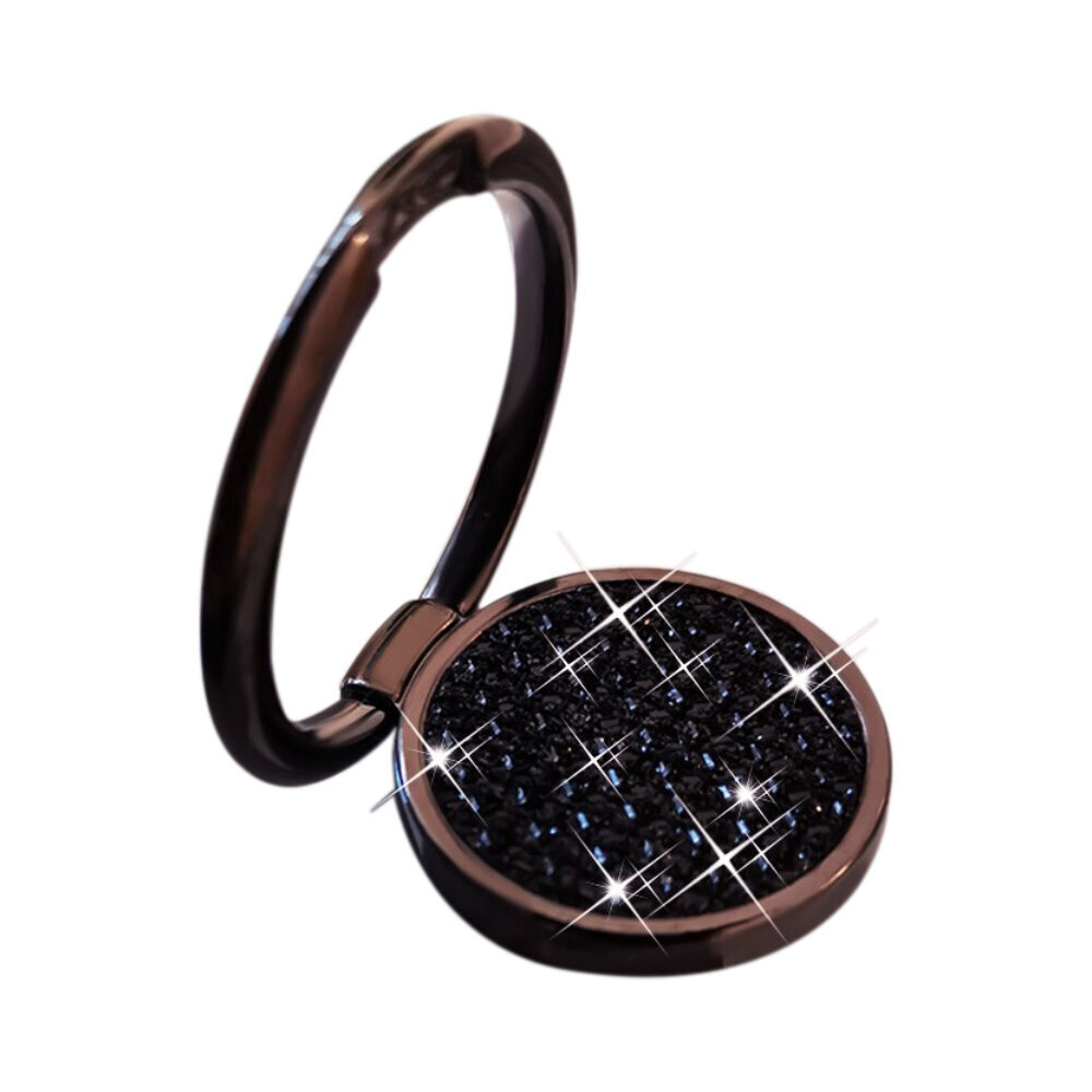 Universaali sormipidike Glitter Ring – Musta hinta ja tiedot | Puhelintelineet | hobbyhall.fi