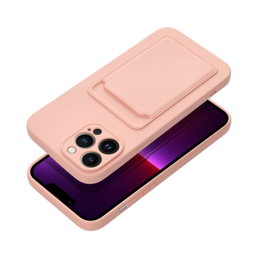 iPhone 14 Pro Max (6,7″) Forcell CARD Suojakuori – Vaaleanpunainen hinta ja tiedot | Puhelimen kuoret ja kotelot | hobbyhall.fi
