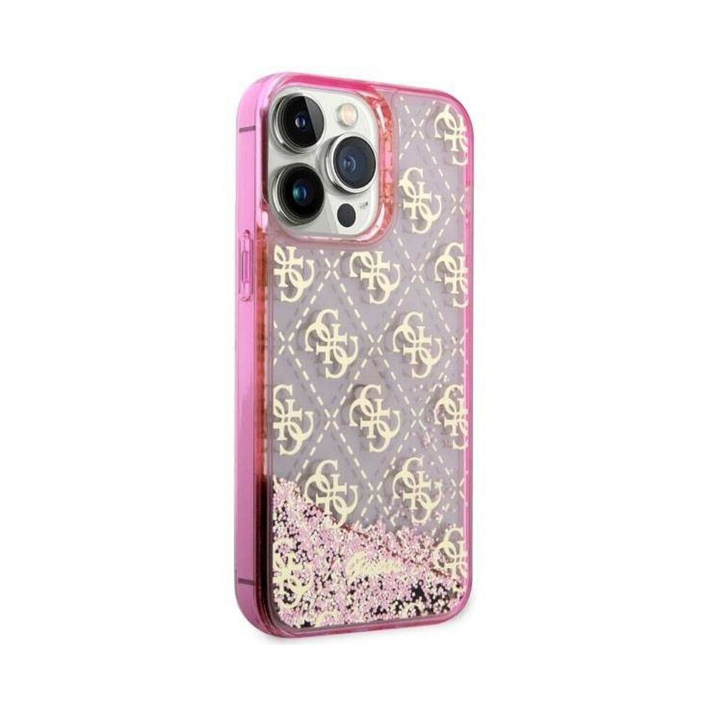 iPhone 14 Pro Max (6,7″) Alkuperäinen GUESS Liquid Glitter 4G -kotelo – Vaaleanpunainen hinta ja tiedot | Puhelimen kuoret ja kotelot | hobbyhall.fi