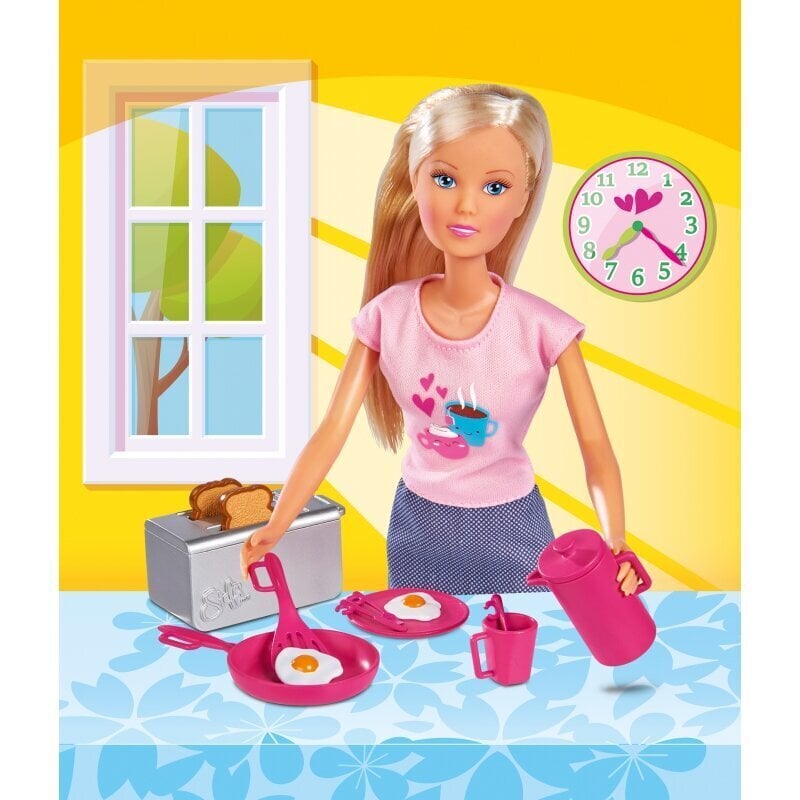 Simba Steffi Love Breakfast -nukke, 14 kpl. hinta ja tiedot | Tyttöjen lelut | hobbyhall.fi