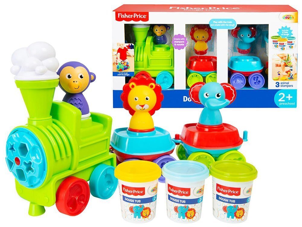 Luova juna muovailuvahalla, Fisher Price hinta ja tiedot | Kehittävät lelut | hobbyhall.fi