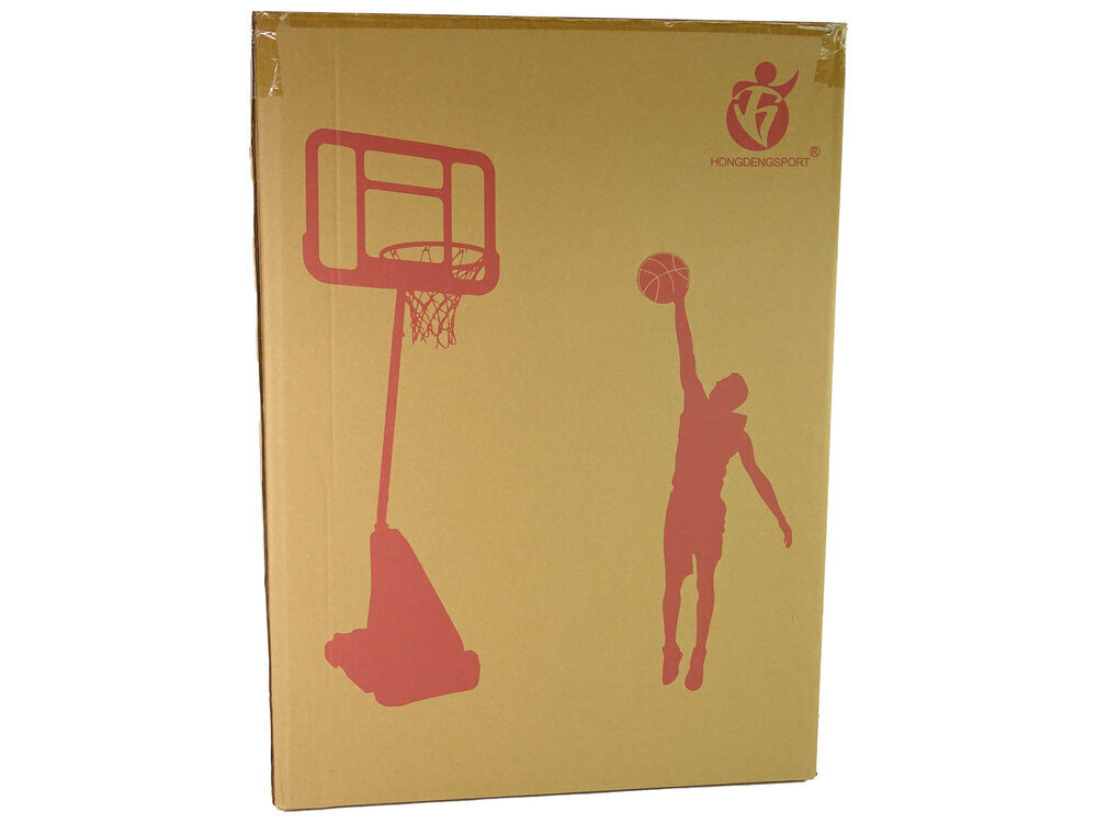 Koripalloteline, jossa on pallo ja koripallo, Hong Deng, 75 x 65 x 250 cm hinta ja tiedot | Koripallotelineet | hobbyhall.fi