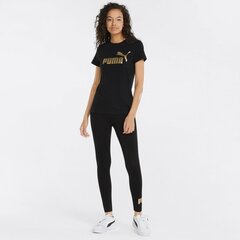 Puma Women's Leggings Essentials+ 848307*01, musta/kultainen hinta ja tiedot | Naisten urheiluvaatteet | hobbyhall.fi