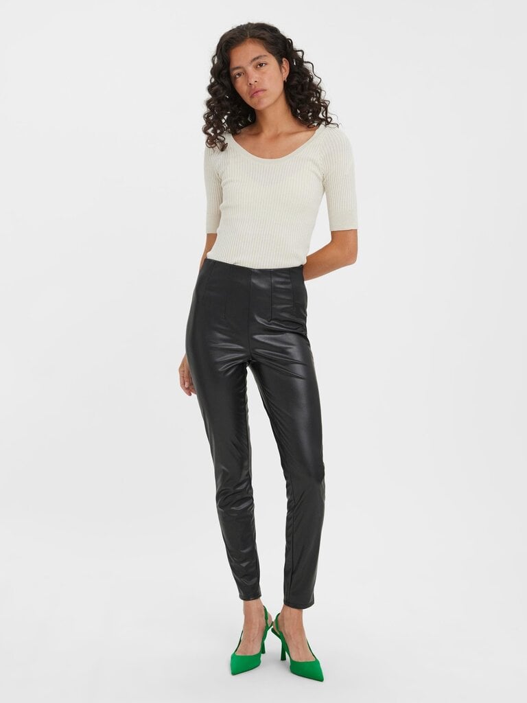 Vero Moda naisten leggingsit 10269992*01*L34, musta hinta ja tiedot | Naisten vapaa-ajan housut | hobbyhall.fi