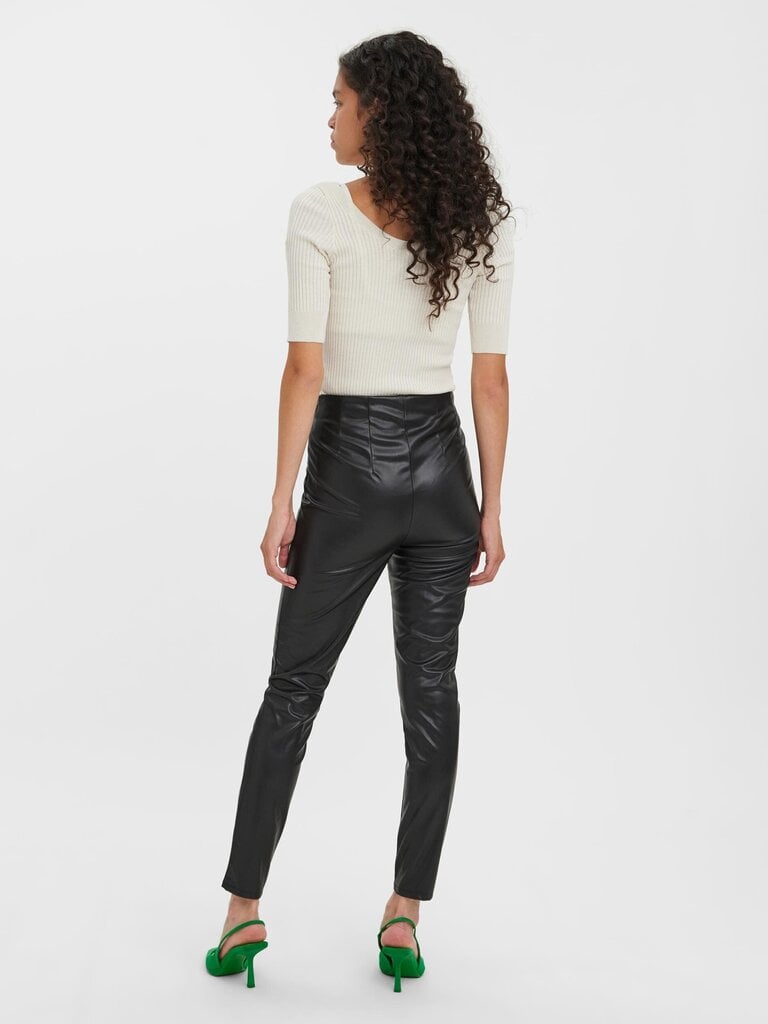 Vero Moda naisten leggingsit 10269992*01*L34, musta hinta ja tiedot | Naisten vapaa-ajan housut | hobbyhall.fi