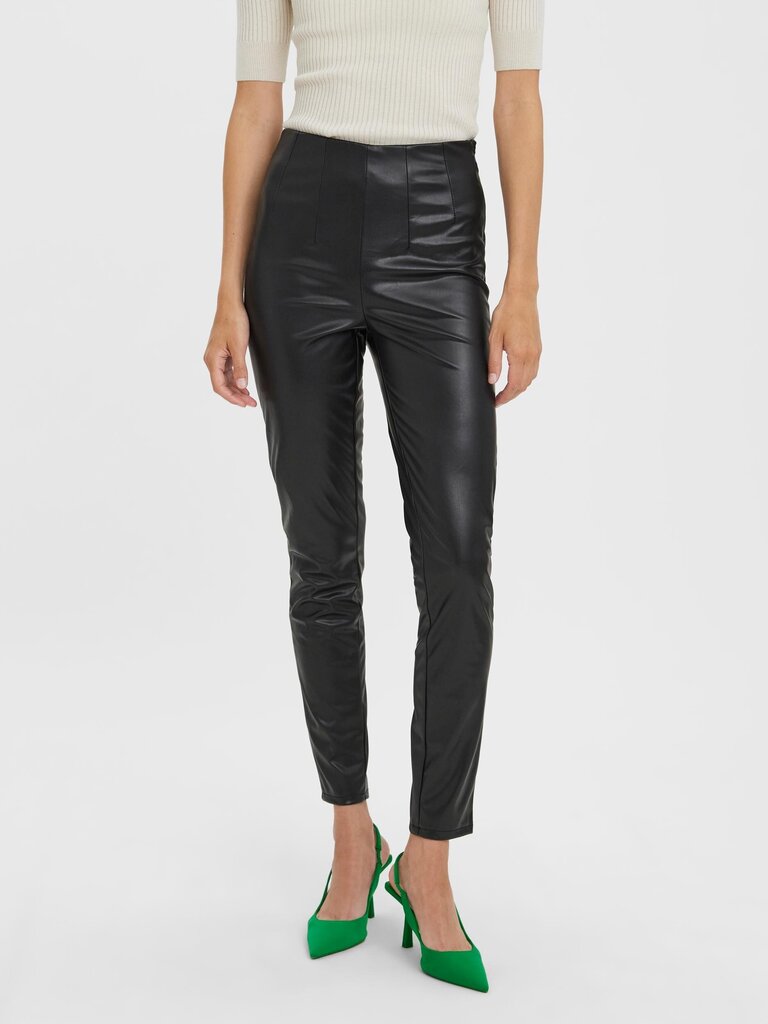 Vero Moda naisten leggingsit 10269992*01*L34, musta hinta ja tiedot | Naisten vapaa-ajan housut | hobbyhall.fi