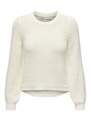 ONLY naiste džemper 15254145*03, valkoinen hinta ja tiedot | Naisten neulepuserot | hobbyhall.fi