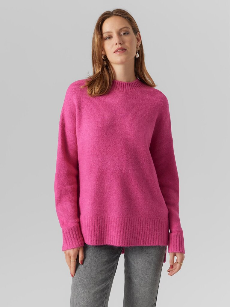 Vero Moda naisten pusero 10269229*02, fuksia/fuksia 5715427117938 hinta ja tiedot | Naisten neulepuserot | hobbyhall.fi